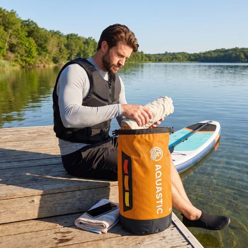 Мішок водонепроникний AQUASTIC Dry Bag 13 l Nylon/TPU orange
