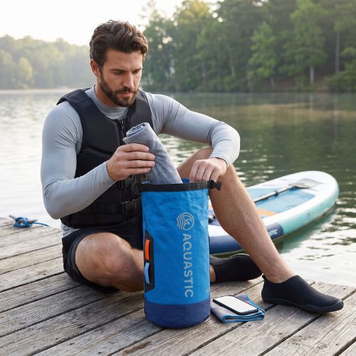 Мішок водонепроникний AQUASTIC Dry Bag 8 l Nylon/TPU blue