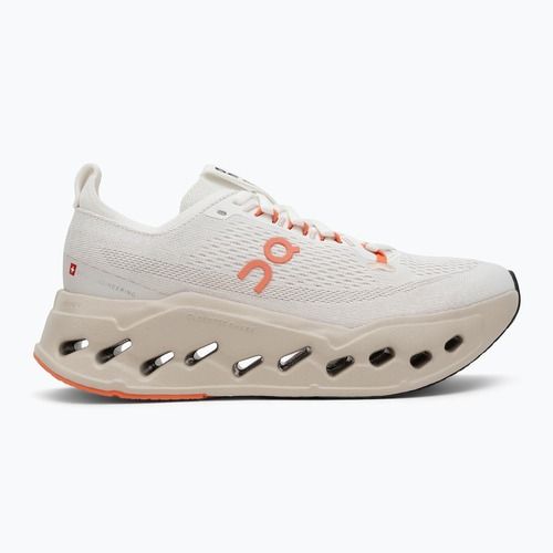Кросівки для бігу жіночі On Cloudsurfer Max ivory/salmon