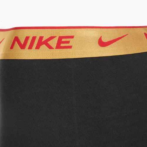 Труси чоловічі Nike Everyday Cotton Stretch Trunk 3 пари blk/university red/wheat gold/black high shine wb