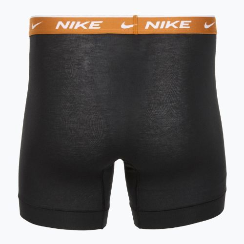 Труси чоловічі Nike Everyday Cotton Stretch 3 пари black light crimsn/desrt ochre/black waistband