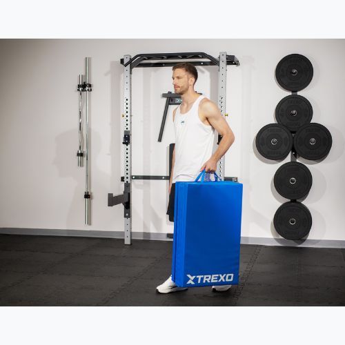 Матрац гімнастичний XTREXO складний 195 x 80 x 5 см блакитний