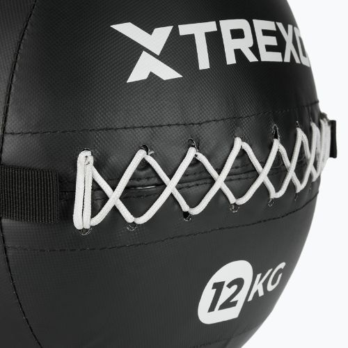 М'яч лікарський XTREXO Wall Ball 12 кг чорний