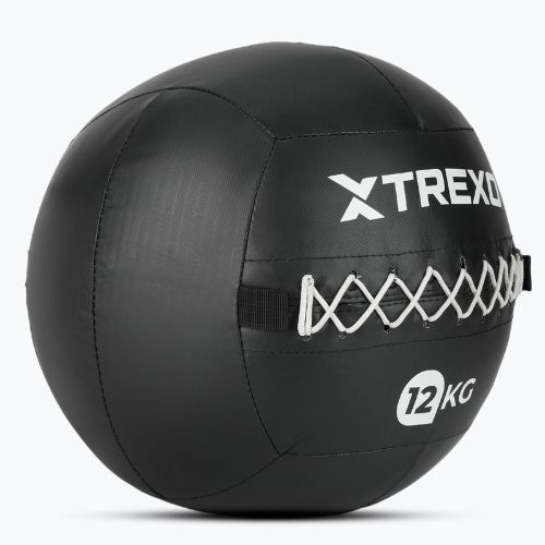 М'яч лікарський XTREXO Wall Ball 12 кг чорний