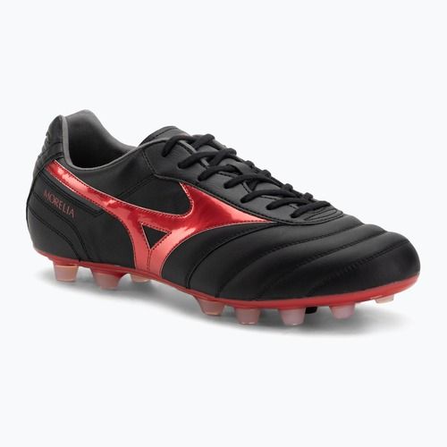 Кросівки футбольні чоловічі Mizuno Morelia II Elite FG black/morelia 40th red/black sand