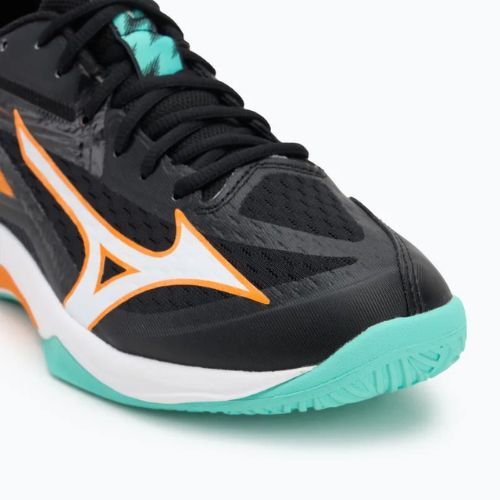 Кросівки волейбольні Mizuno Thunder Blade Z black/tangelo/ice green
