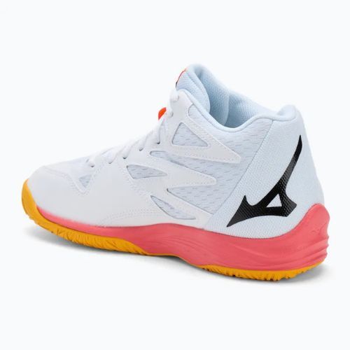 Кросівки волейбольні Mizuno Thunder Blade Z Mid white/fiery coral 2/citrus