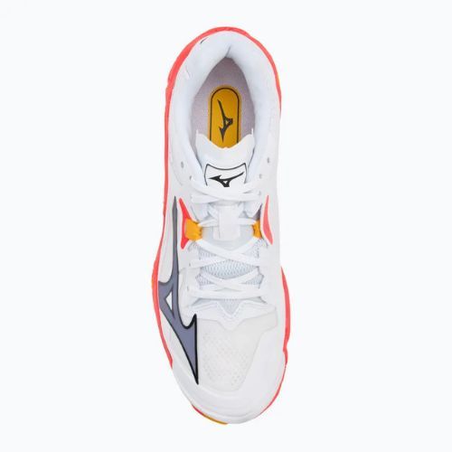 Кросівки волейбольні Mizuno Wave Lightning Z8 white/fiery coral 2/citrus