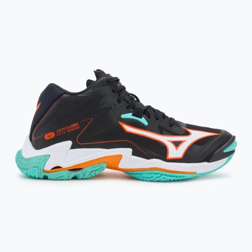 Кросівки волейбольні Mizuno Wave Lightning Z8 Mid black/tangelo/ice green