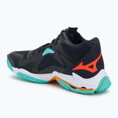 Кросівки волейбольні Mizuno Wave Lightning Z8 Mid black/tangelo/ice green