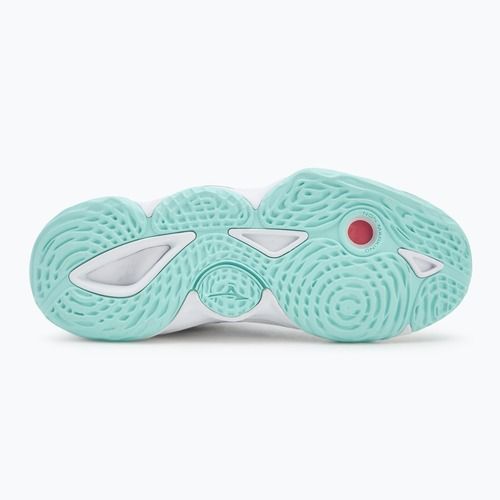 Кросівки волейбольні жіночі  Mizuno Wave Momentum Elite Mid white/blue tint