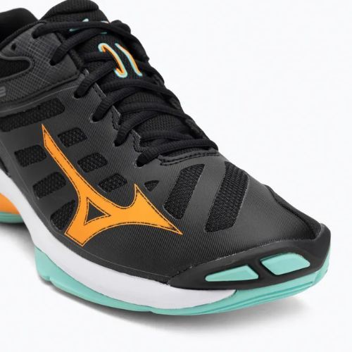 Кросівки волейбольні Mizuno Wave Voltage 2 black/tangelo/ice green