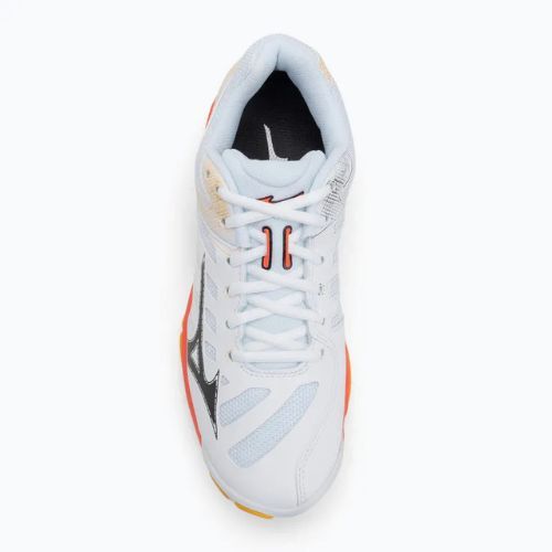 Кросівки волейбольні Mizuno Wave Voltage 2 white/fiery coral 2/citrus