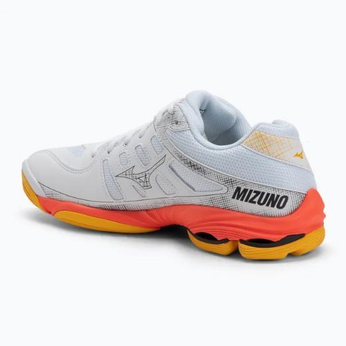Кросівки волейбольні Mizuno Wave Voltage 2 white/fiery coral 2/citrus