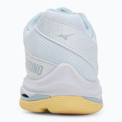 Кросівки волейбольні жіночі Mizuno Wave Voltage 2 white/calypso coral/pale banan