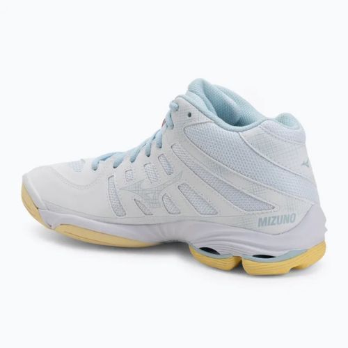Кросівки волейбольні жіночі Mizuno Wave Voltage 2 Mid white/calypso coral/pale banan