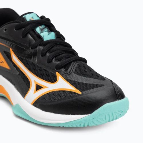 Кросівки волейбольні дитячі Mizuno Lightning Star Z7 black/tangelo/ice green