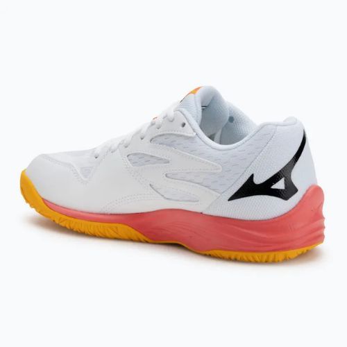 Кросівки волейбольні дитячі Mizuno Lightning Star Z7 white/fiery coral 2/citrus