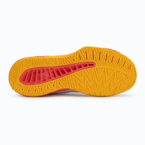 Кросівки волейбольні дитячі Mizuno Lightning Star Z7 white/fiery coral 2/citrus