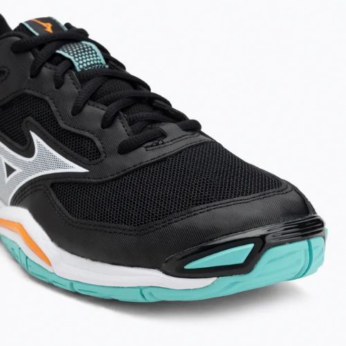Кросівки гандбольні Mizuno Wave Phantom 3 black/tangelo/ice green