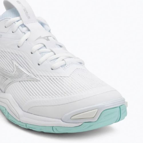Кросівки гандбольні жіночі Mizuno Wave Stealth 6 white/blue tint