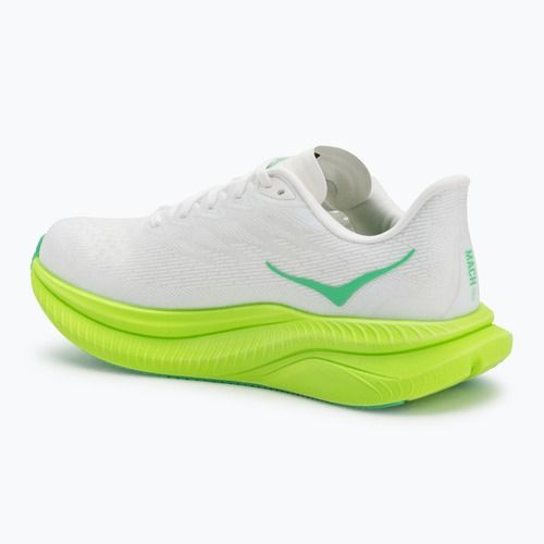 Кросівки для бігу чоловічі HOKA Mach 6 white/neon lime