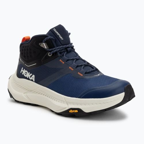 Кросівки трекінгові чоловічі HOKA Transport Hike GTX varsity navy/truffle salt