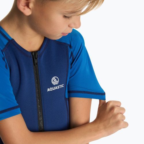 Гідрокостюм для серфінгу дитячий AQUASTIC неопреновий 1.5 мм WAVEY блакитний