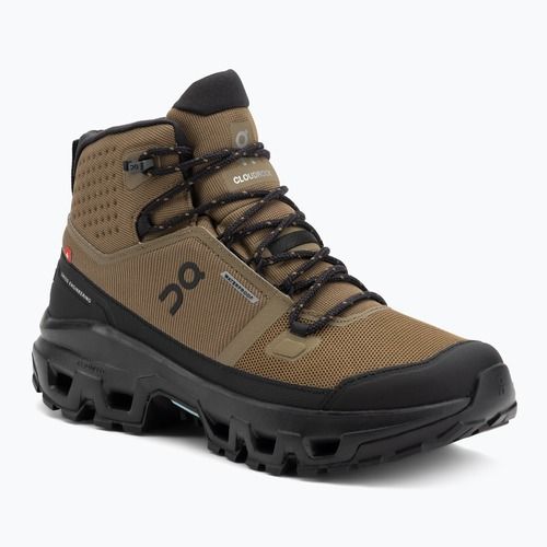 Кросівки туристичні чоловічі On Cloudrock Mid Waterproof hunter/black