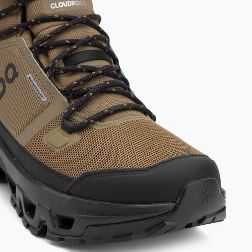 Кросівки туристичні чоловічі On Cloudrock Mid Waterproof hunter/black