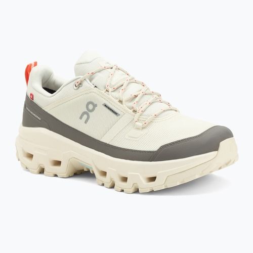 Кросівки туристичні чоловічі On Cloudrock Low Waterproof ivory/ivory