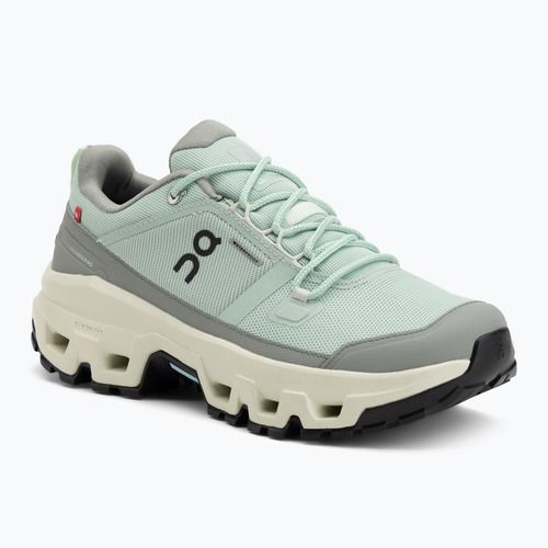 Кросівки туристичні жіночі On Cloudrock Low Waterproof mineral/aloe