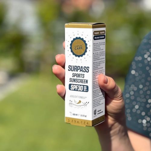 Спрей сонцезахисний SURPASS Sports Sunscreen SPF 30+ white