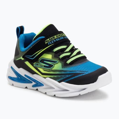 Кросівки дитячі SKECHERS Flex-Glow Ultra black/blue/lime
