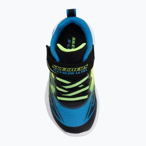 Кросівки дитячі SKECHERS Flex-Glow Ultra black/blue/lime