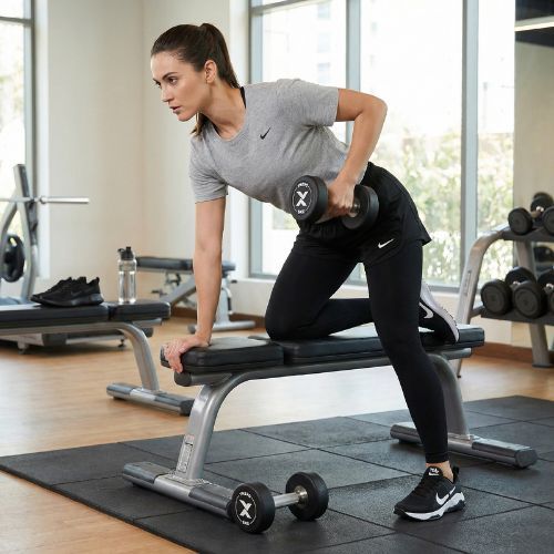 Гантель чавунний гумований XTREXO Pro 6 kg black