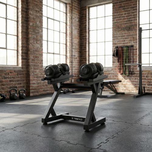 Стійка для гантелей регульованих XTREXO чорний
