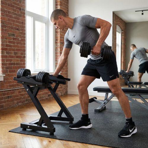 Стійка для гантелей регульованих XTREXO чорний