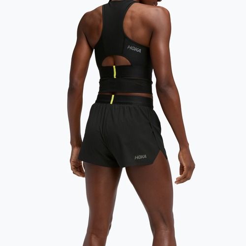 Шорти для бігу жіночі HOKA Race Day Split black
