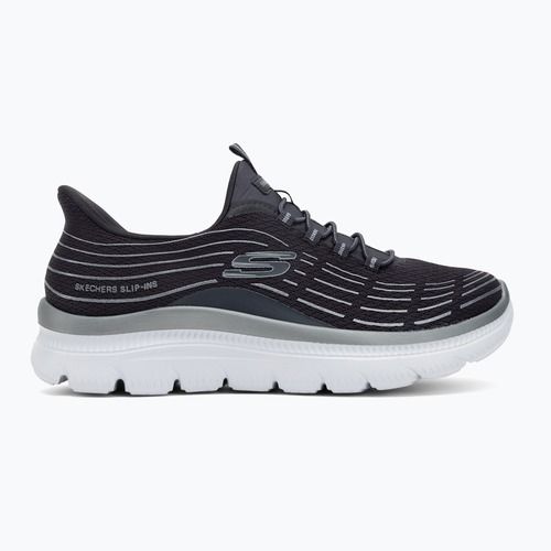 Кросівки жіночі SKECHERS Summits Plus Soft Luster charcoal/silver