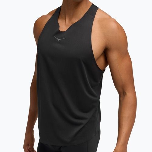 Футболка для бігу чоловіча HOKA Race Singlet hoka black