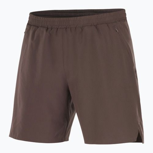 Шорти для бігу чоловічі Salomon Shakeout C 2IN1 7" coffee bean