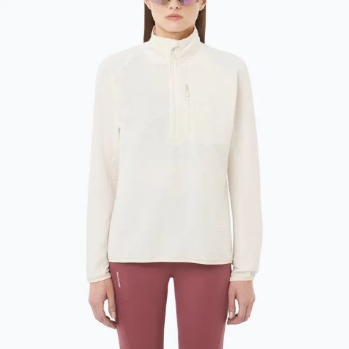 Кофта трекінгова жіноча Salomon Essential Lightwarm Half Zip whisper white