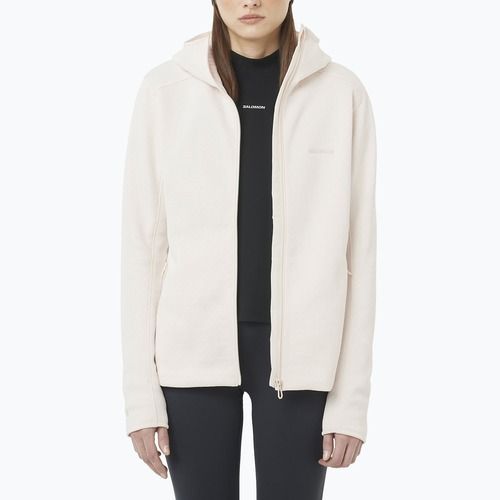 Кофта жіноча Salomon Outline Warm Fleece Hoodie whisper white