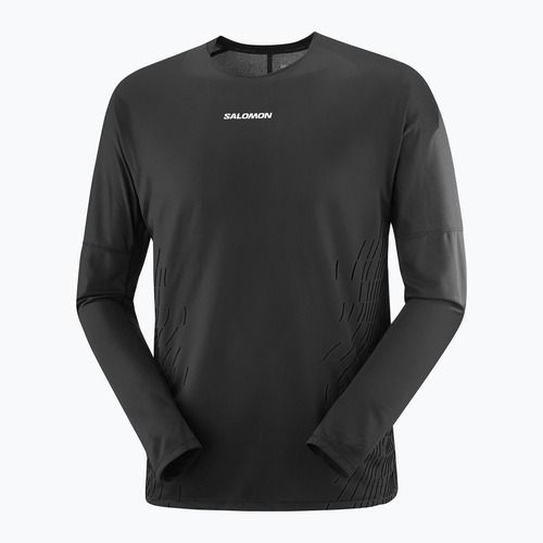Лонгслів для бігу чоловічий Salomon Sense Aero GFX deep black