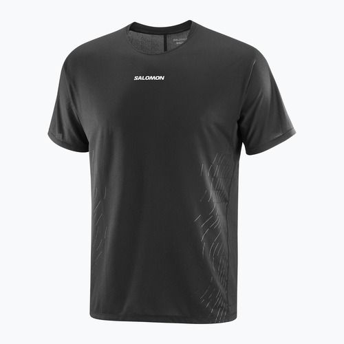 Футболка для бігу чоловіча Salomon Sense Aero GFX deep black