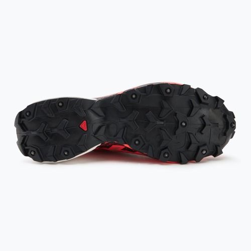 Кросівки для бігу чоловічі Salomon Spikecross 6 GTX cow hide/black/neon flame