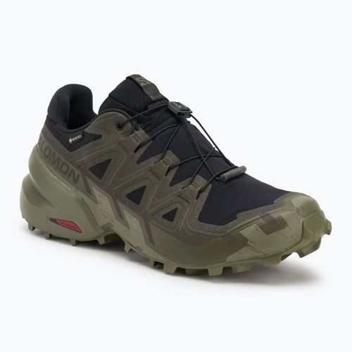 Кросівки для бігу чоловічі Salomon Speedcross 6 GTX black/peat/deep lichen green