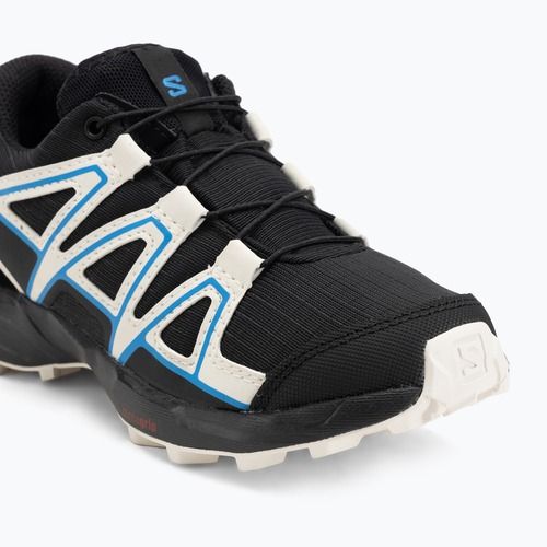 Кросівки для бігу дитячі Salomon Speedcross Waterproof black/vanilla ice/french blue