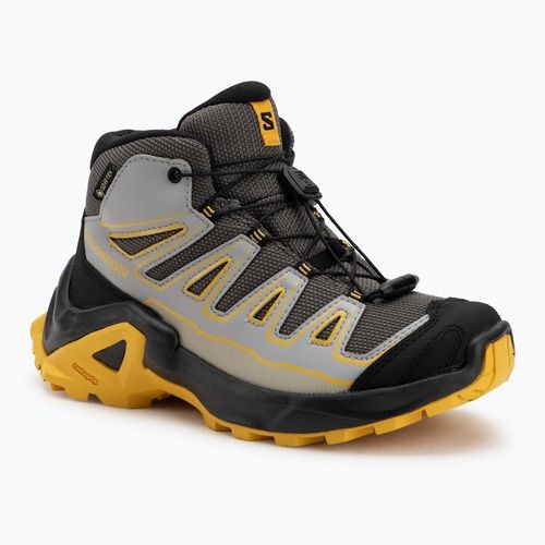 Черевики трекінгові дитячі Salomon X Ultra Mid GTX castlerock/black/spicy/mustard